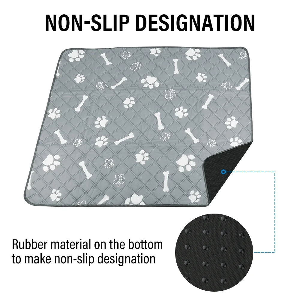 Lapnalleb Pet Washable Pee Pads for Dogs, 2 Pack, Non-Slip Dog Pads with Heavy Absorbency, Reusable Training Pads